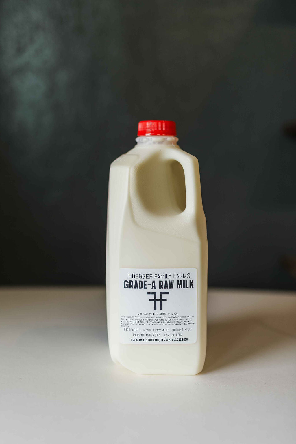 1/2 Gallon Raw Milk | Regular